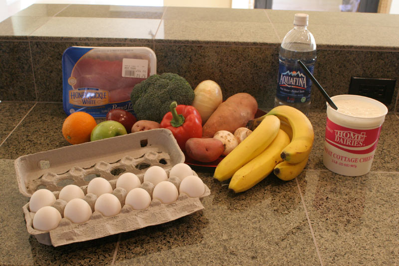 An image of various nutrition-friendly foods